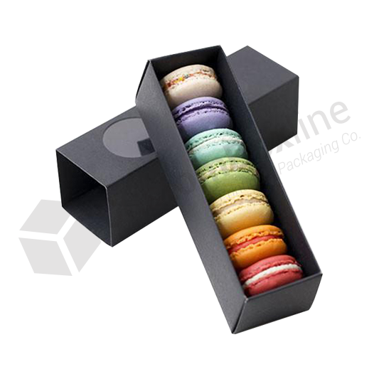 Black Macaron Boxes