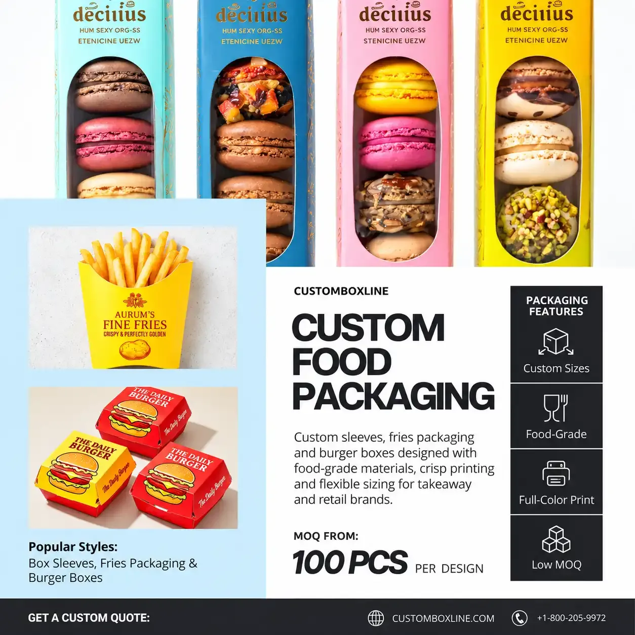Custom confectionery packaging boxes